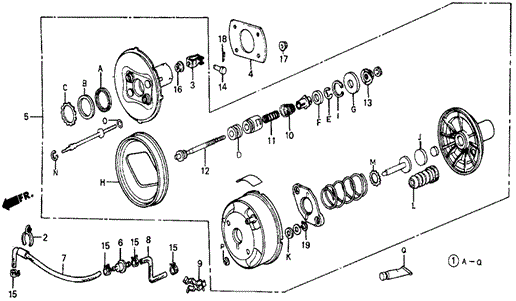 Master Power for 1984 Honda Wagovan #0