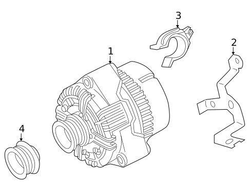 Alternator for 2003 Mercedes-Benz CL55 AMG #1