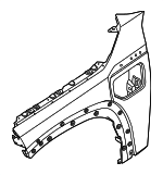 41355A2FCE7 - Body: Fender Assembly for BMW: XM Image