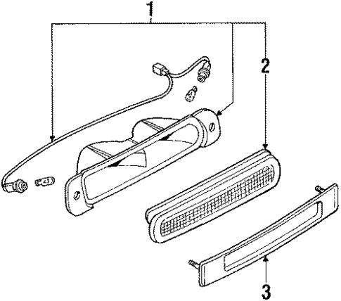 High Mount Lamps for 1993 Nissan 240SX #1