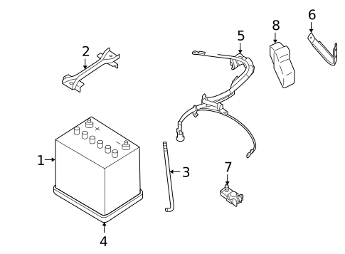 Battery for 2005 Saab 9-2X #0