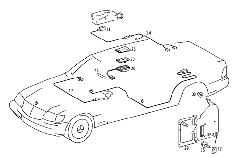 Autotelephone for 1993 Mercedes-Benz 600SEL #0
