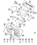 68319016AA - Interior Trim: Mid Floor Underseat Silencer for Fiat: 124 Spider Image