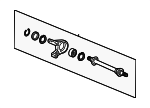 44500T2AA10 - Suspension: Intermediate Shaft for Honda Image