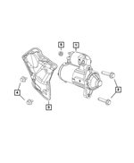 68371509AA - Electrical: Starter Shield for Mopar Image