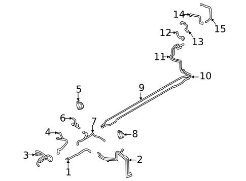 Hoses & Lines for 2023 Porsche Taycan #2