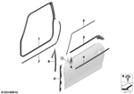 51765A4CF92 - Vehicle Trim: Seal Roof Frame Right for Mini Image