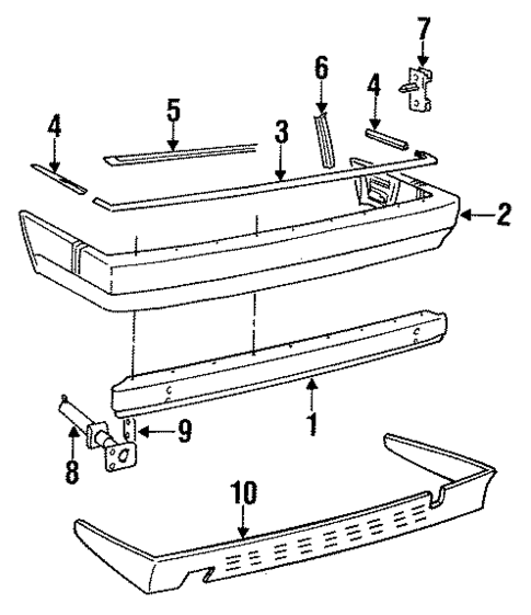 Bumper & Components - Rear for 1992 Volvo 960 #0