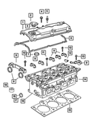 6508499AA - Engine 2.4L Four Cylinder: Cylinder Head Cover Isolator for Mopar Image