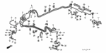 46380SB0000 - Chassis: GROMMET A, BRAKE PIPE (BLACK) for Honda Image