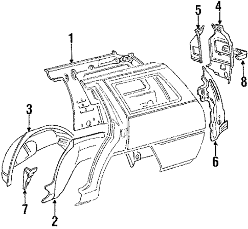 Inner Structure for 1990 Dodge Colt #0