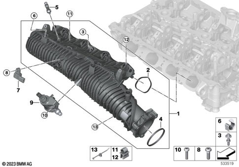 Intake Manifold for 2023 BMW X1 28iX #0