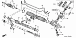 53434S5A003 - Chassis: CLIP, STEERING TIE ROD for Honda Image