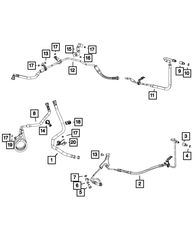 68582563AA - Steering: Male Fitting for Mopar Image image