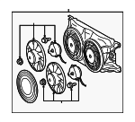 1635000155 - HVAC: Fan Assembly for Mercedes-Benz Image