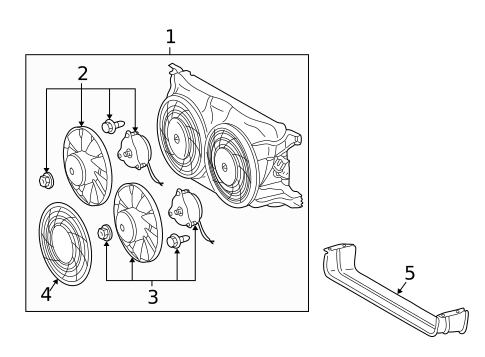 Condenser Fan for 2003 Mercedes-Benz ML500 #0