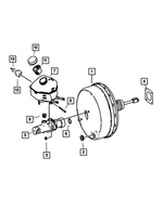 68013551AA - Brakes: Power Brake Booster for Mopar Image