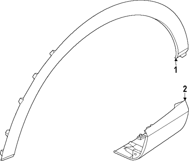 877F1IT100 - : Wheel Opening Molding for Hyundai Image