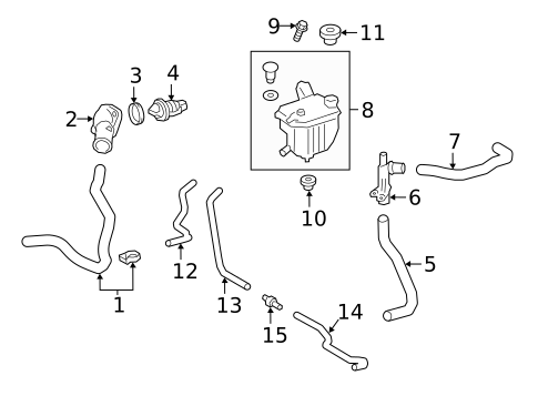 Radiator & Components for 2022 Toyota Corolla #0