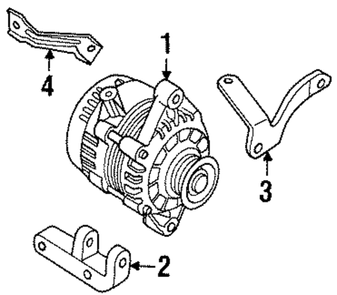 Alternator for 2001 Isuzu Rodeo Sport #0