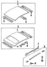 BC1D70050 - : Side Rail for Mazda: Protege Image