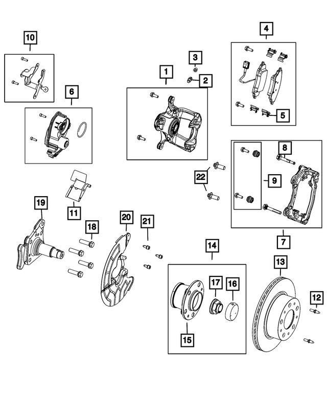 68591376AA - Brakes: Disc Brake Caliper Assembly, Right for Mopar Image image