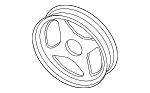 STP361 - Steering: Motorcraft™ Power Steering Pump Pulley for Ford Image