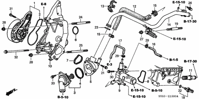 Water Pump - Sensor for 2004 Honda Civic #0