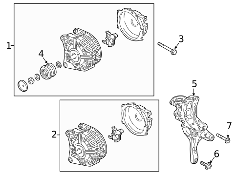 Alternator/Generator & Related Components for 2020 Audi TT Quattro #0