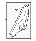 858901W000HU - Body: Lock Pillar Trim for Kia: Rio Image