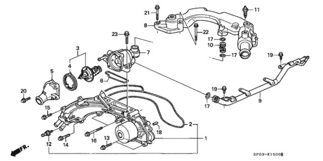 Water Pump for 1994 Acura Legend #0