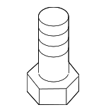 N98924102 - Electrical: Outer Belt Assembly Upper Bolt for Audi: A4, A4 allroad, A4 Quattro, A5 Quattro, allroad, RS5, S4, S5 Image