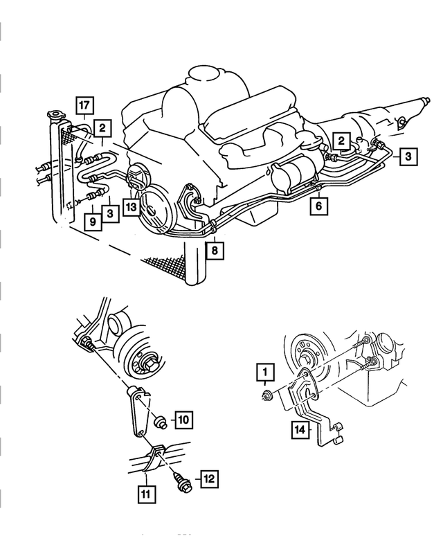 52118483 - Cooling: Cooler  Line Bracket for Mopar Image
