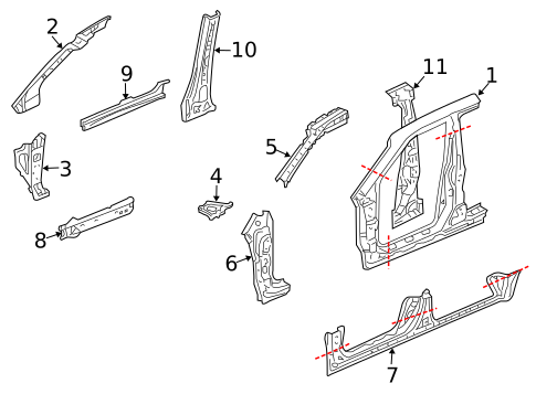 Rocker for 2014 Honda Ridgeline #0