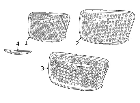 Grille & Components for 2018 Chrysler 300 #0