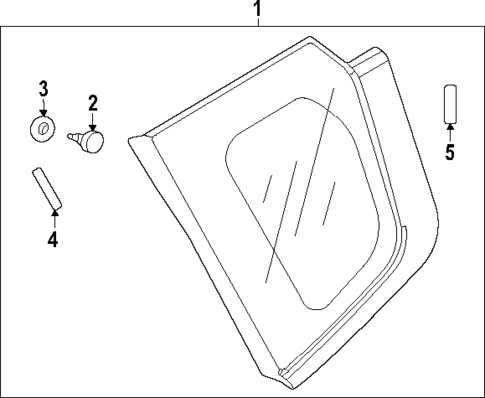 Glass & Hardware for 2025 Mitsubishi Outlander PHEV #0