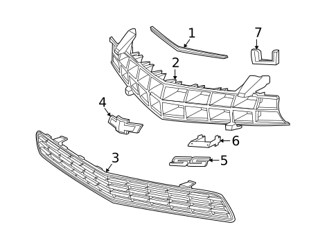 Grille & Components for 2010 Chevrolet Camaro #0