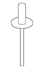 C2D7715 - : License Mount Rivet for Jaguar Image