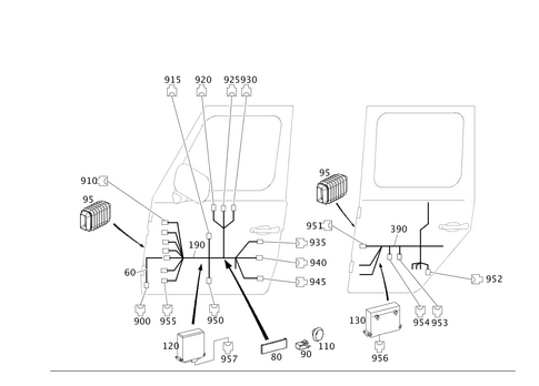 Door Wiring Harness and Door Control Module for 2017 Mercedes-Benz G65 AMG #0