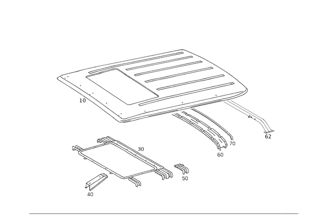 4606520102 - Roof: Bow for Mercedes-Benz: G55 AMG, G550, G550 4x4, G63 AMG, G65 AMG Image image