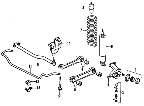 Front Suspension for 1992 Jeep Cherokee #0