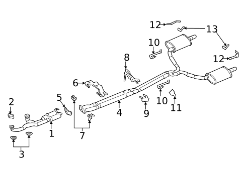 Exhaust Components for 2015 Ford Police Interceptor Sedan #0
