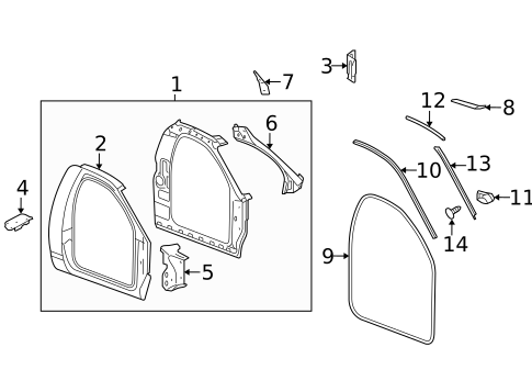 Roof & Components for 2008 Dodge Ram 1500 #1