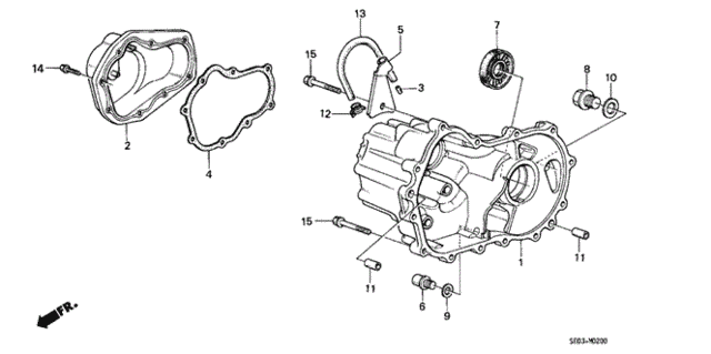 MT Transmission Housing for 1986 Honda Accord #0