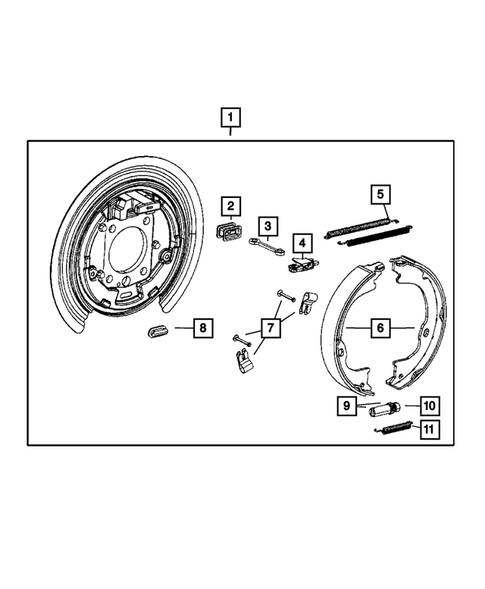 Parking Brake Lever and Cables for 2007 Dodge Nitro #0