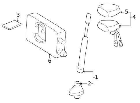 Antenna & Radio for 2000 Mercedes-Benz CLK320 #1