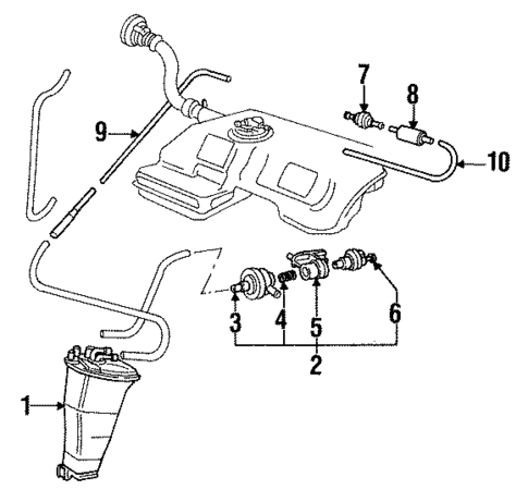 Emission Components for 1994 Audi V8 Quattro #0