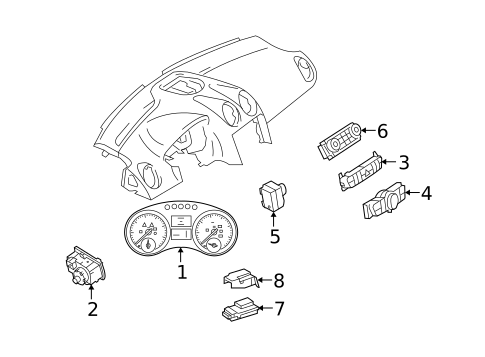 Switches, Solenoids & Actuators for 2009 Mercedes-Benz ML63 AMG #0
