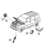 56038724AB - Electrical: Alarm Siren for Mopar Image