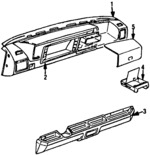155857893G8BM - : Knee Bolster for Volkswagen: Cabriolet Image